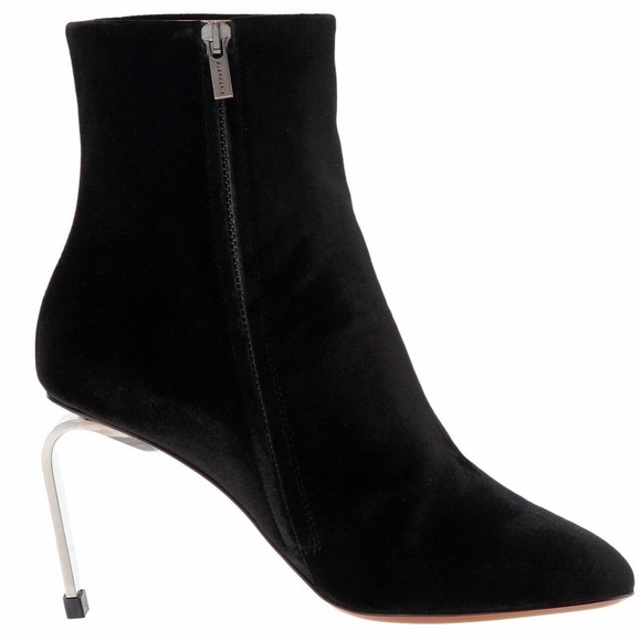 Robert Clergerie Mariat Velvet Bootie - Picture 1 of 9